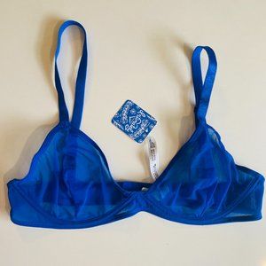 Freepeople Blue Mesh Bra
